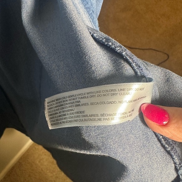 Eloquii Indigo Denim Shirt - Picture 5 of 6